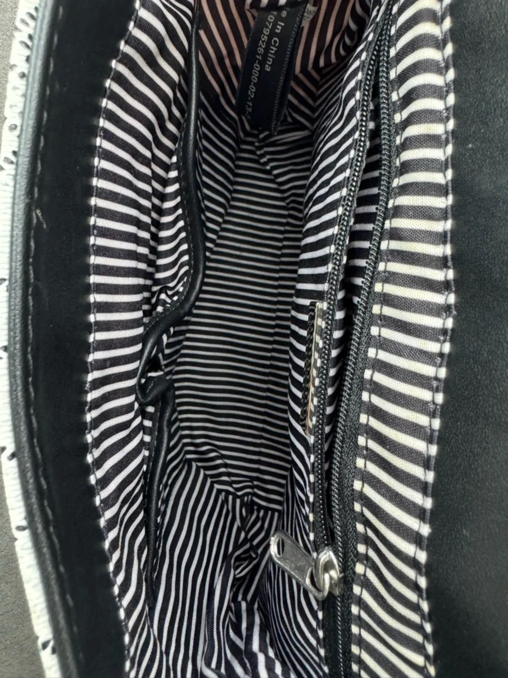 Giani Bernini Mini Backpack Convertible Crossbody Black White Logo Bag - Picture 11 of 12